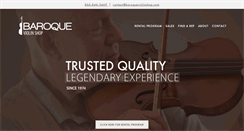 Desktop Screenshot of baroqueviolinshop.com